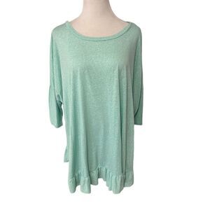 NWT P & Rose Green Tunic Sz 3X